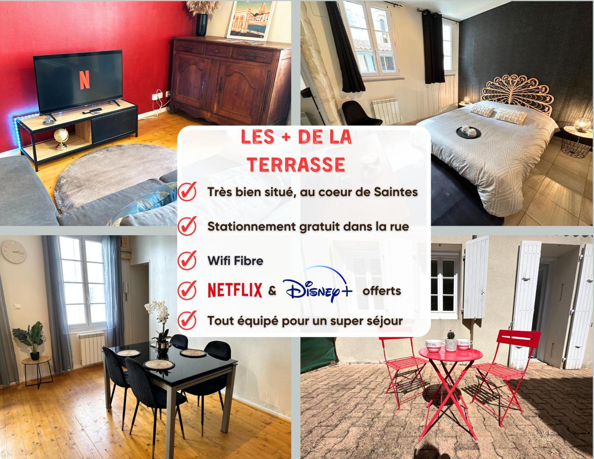 La Terrasse - Parking Gratuit - Fibre - Rdc - Centre Ville แซ็งต์ ภายนอก รูปภาพ